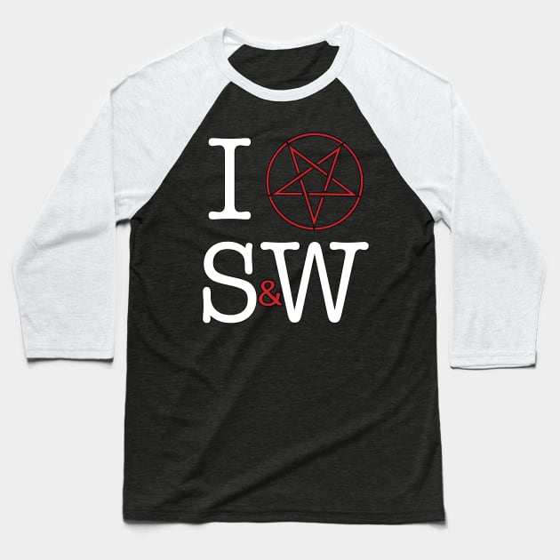 SW Pentagram Baseball T-Shirt by Sick and Wrong Podcast